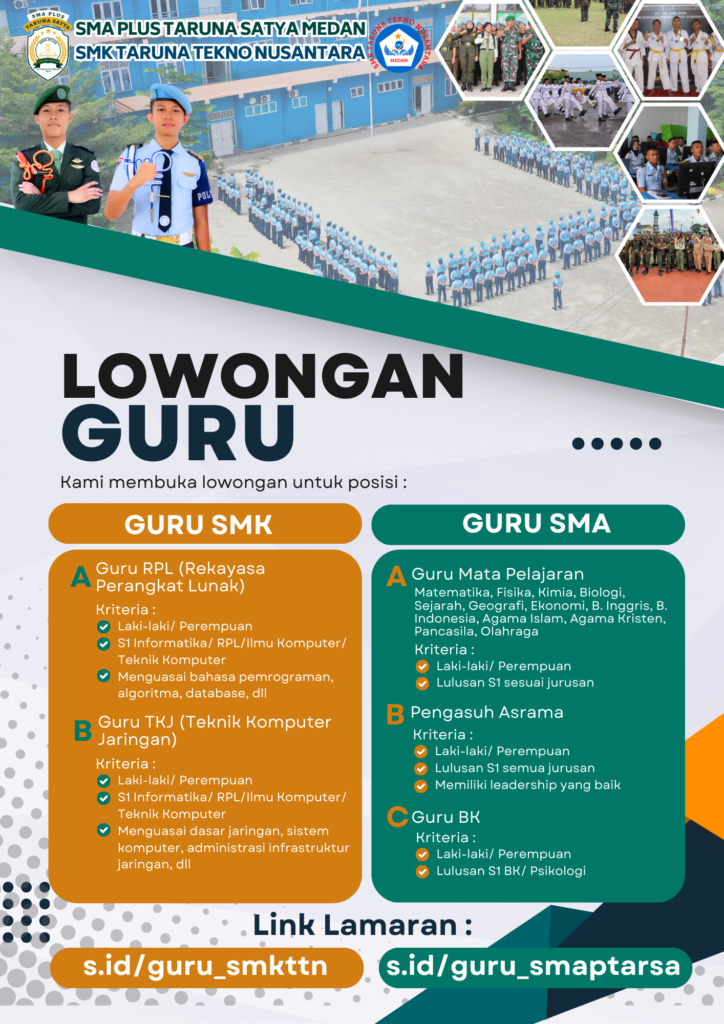 lowongan guru sma