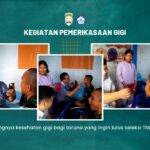 Pemeriksaan kesehatan gigi taruna dan taruni di sekolah taruna di Medan oleh dokter gigi sebagai persiapan seleksi TNI dan Polri.